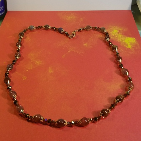 #0219 Dragon Vein Agate Necklace - Picture 1 of 2